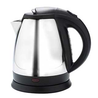 Corby Buckingham 1 litre Cordless Kettle in chrome and black. Ideal for hotel guest rooms