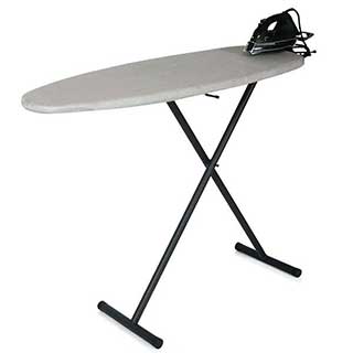 Corby Oxford Standard Hotel Ironing Centre - Black 1200-watt Dry Iron/frame - Grey Cover
