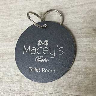 Merlin Metal Engraved Round Key Tag
