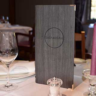 Soft Synthetic Wood Effect Menu Covers - Tag Fixing - 1/3 A4 Size 99x210mm