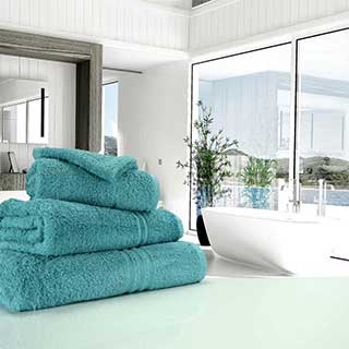 Luxurious Ring Spun Hotel Towels, 500gsm in Teal