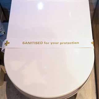 Toilet Seat Bands - White Paper - 500 Per Case